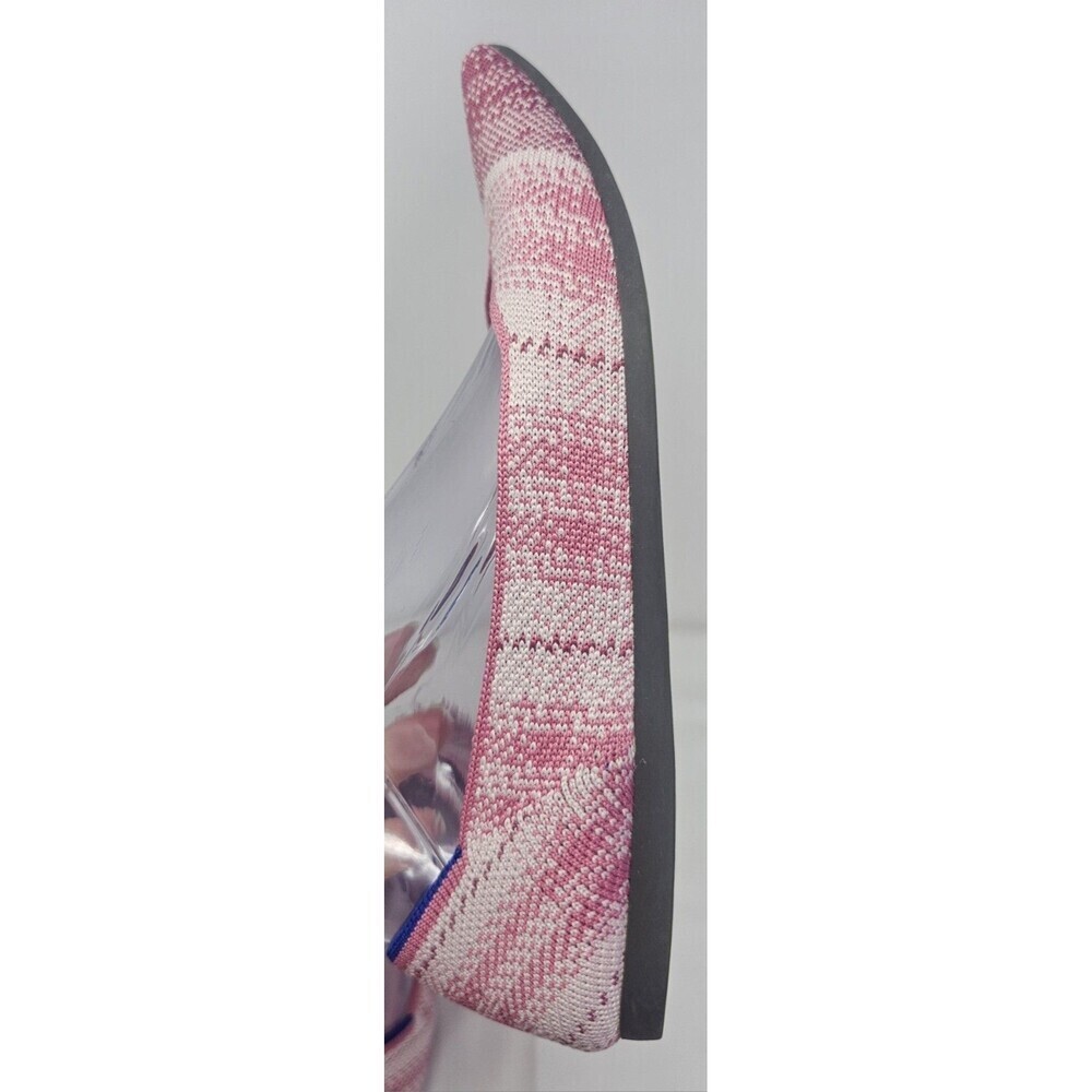 Rothy’s The Point Pink Plaid Limited Edition Breast Cancer Slip On Flats Size 8 - Picture 7 of 13